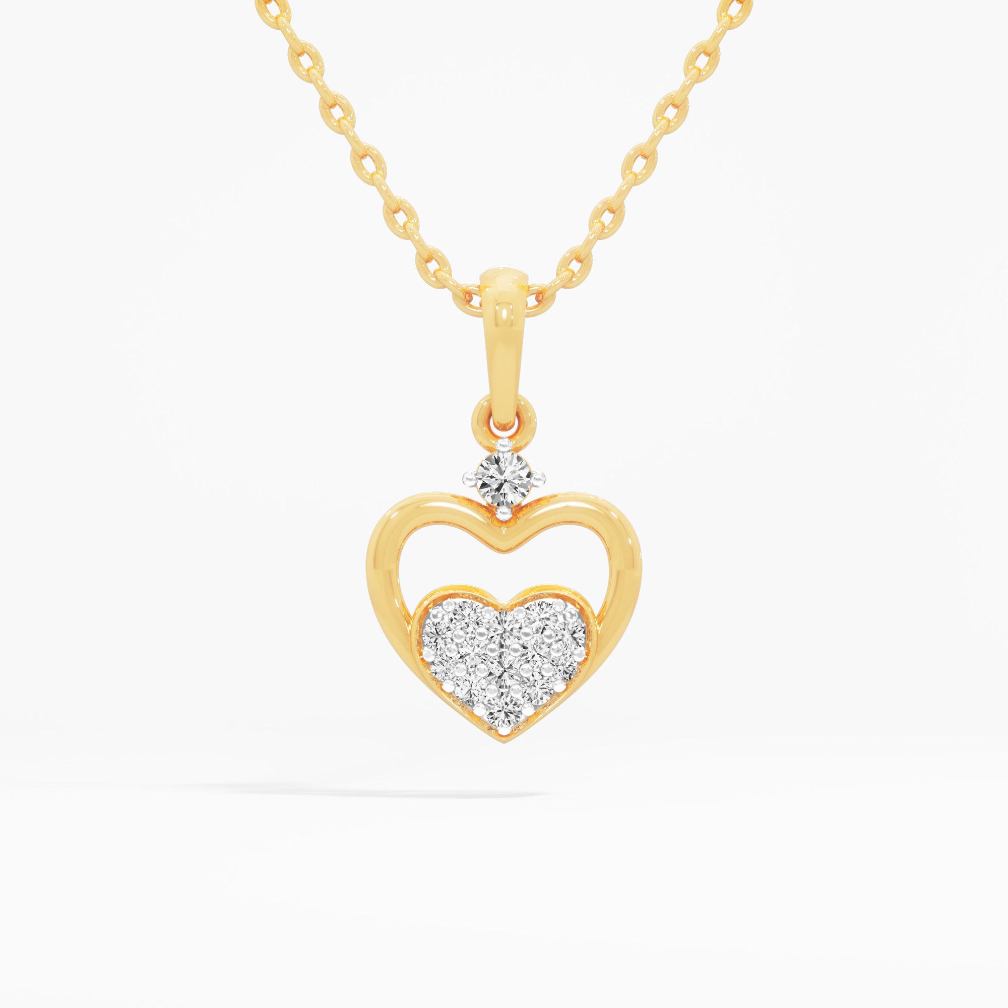 Cherished Core Charms Pendants | Chain Available Separately in 9KT Yellow Gold (Diamond Quality: EF-VVS VS)